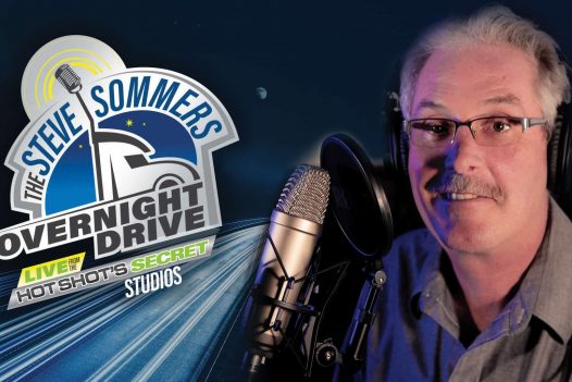 Steve Sommers host of the Overnight Drive LIVE from the Hot Shot's Secret Studios
